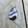 Cabochon ametist chevron, 32x20 mm