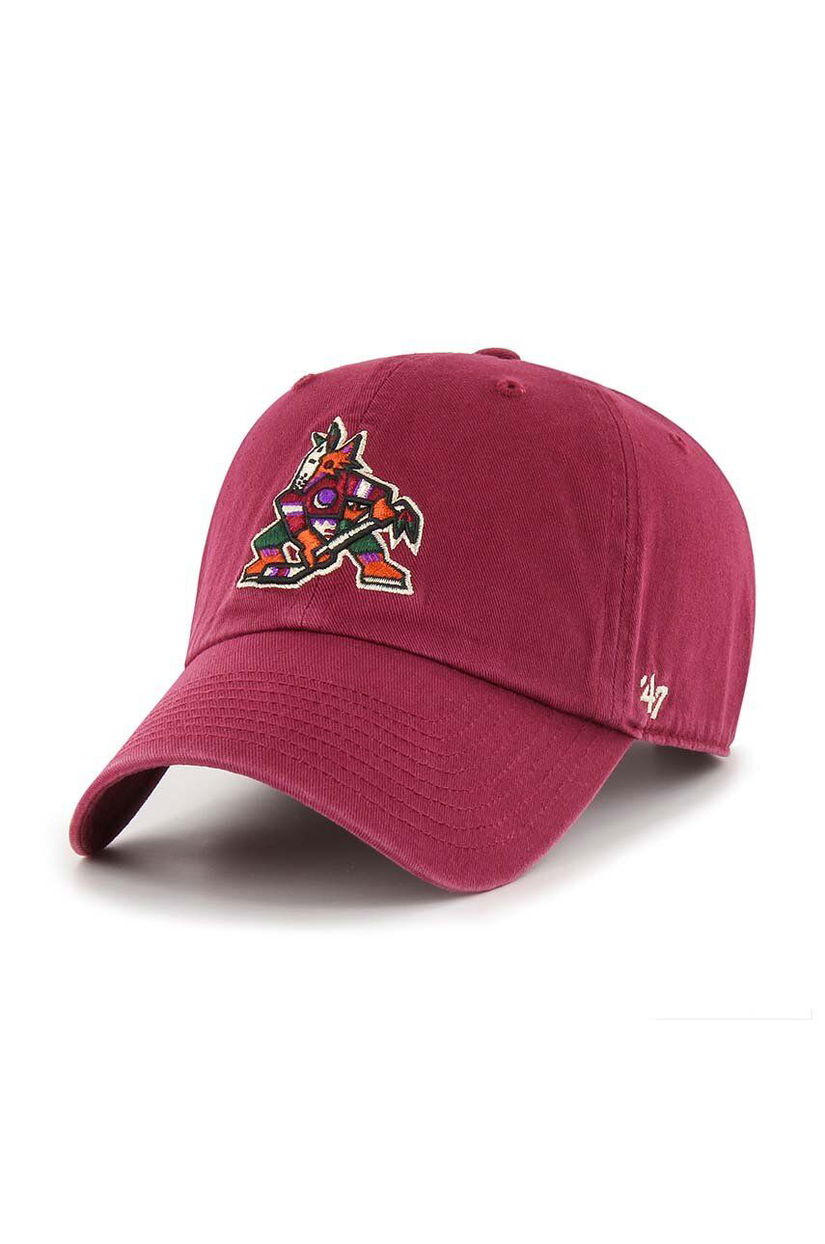 47 brand șapcă de baseball din bumbac NHL Arizona Coyotes culoarea rosu, cu imprimeu, H-RGW21GWS-CAD