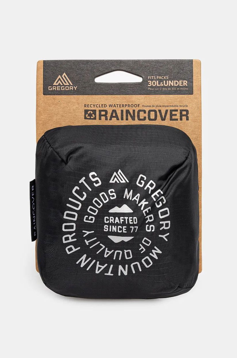 Gregory husă de ploaie pentru rucsac Raincover 30L culoarea negru, RAINCOVER.30L