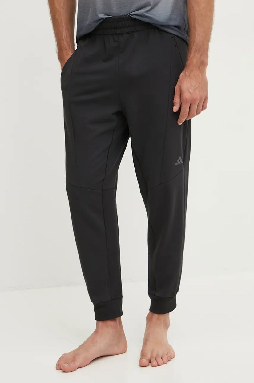 adidas Performance pantaloni de antrenament Designed for Training culoarea negru, neted, JE8031