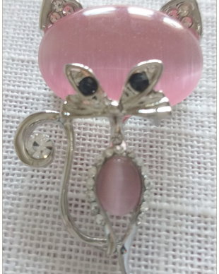 BROSA- PISICA- CAT'S EYE ROZ
