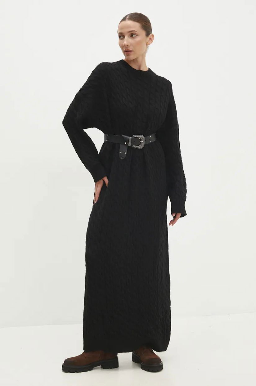 Answear Lab rochie culoarea negru, maxi, oversize