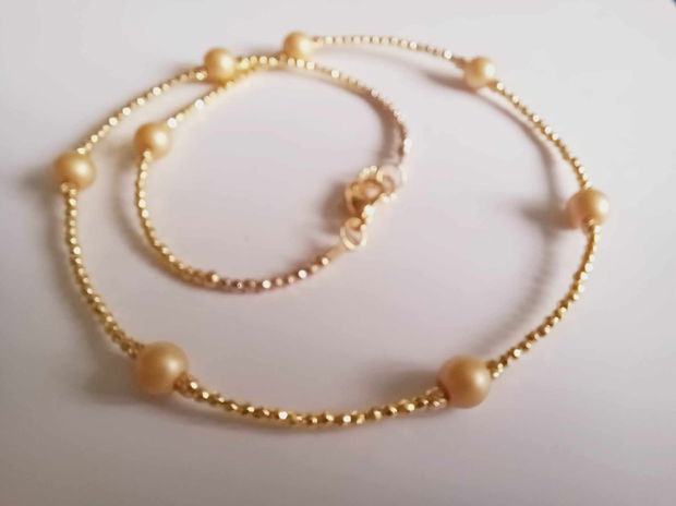 Swarovski Pearls & Gold Hematit