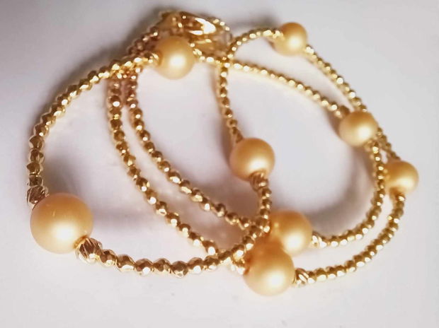 Swarovski Pearls & Gold Hematit