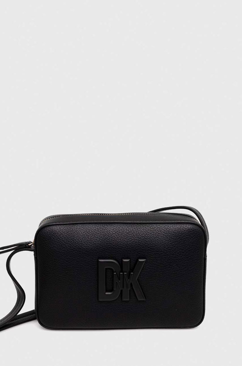 Dkny poseta de piele culoarea negru