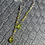 Cercei argint peridot jad brioleta lant argint minimalisti boho chic trendy - Transport gratuit