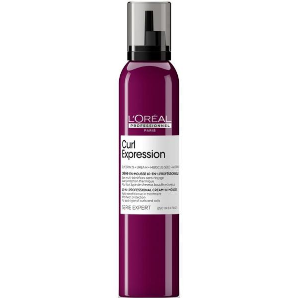 Spuma pentru Par Cret si Ondulat - L&#039;oreal Professionel Curl Expression 10-in-1 Cream-in-Mousse, 250 ml