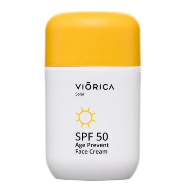 Crema de Protectie Solara Age-Prevent Spf 50, Viorica Solar, 50 ml