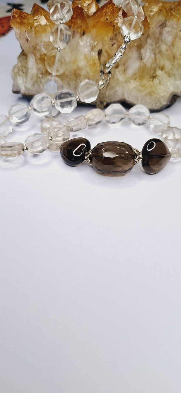 Unicat! Set colier si cercei din quartz
