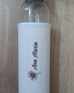 Bidon sticla cu husa personalizata