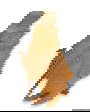 Domnul bufnita-figurina din fonta