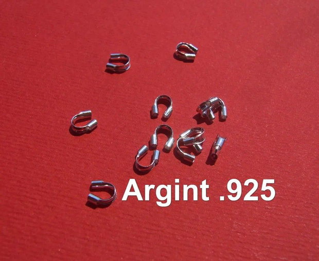Wire Guardian din Argint .925 rodiat MARE, aprox 5x6 mm