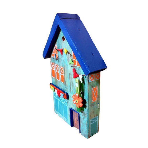 Casuta decorativa/ suport chei, model cu stegulete