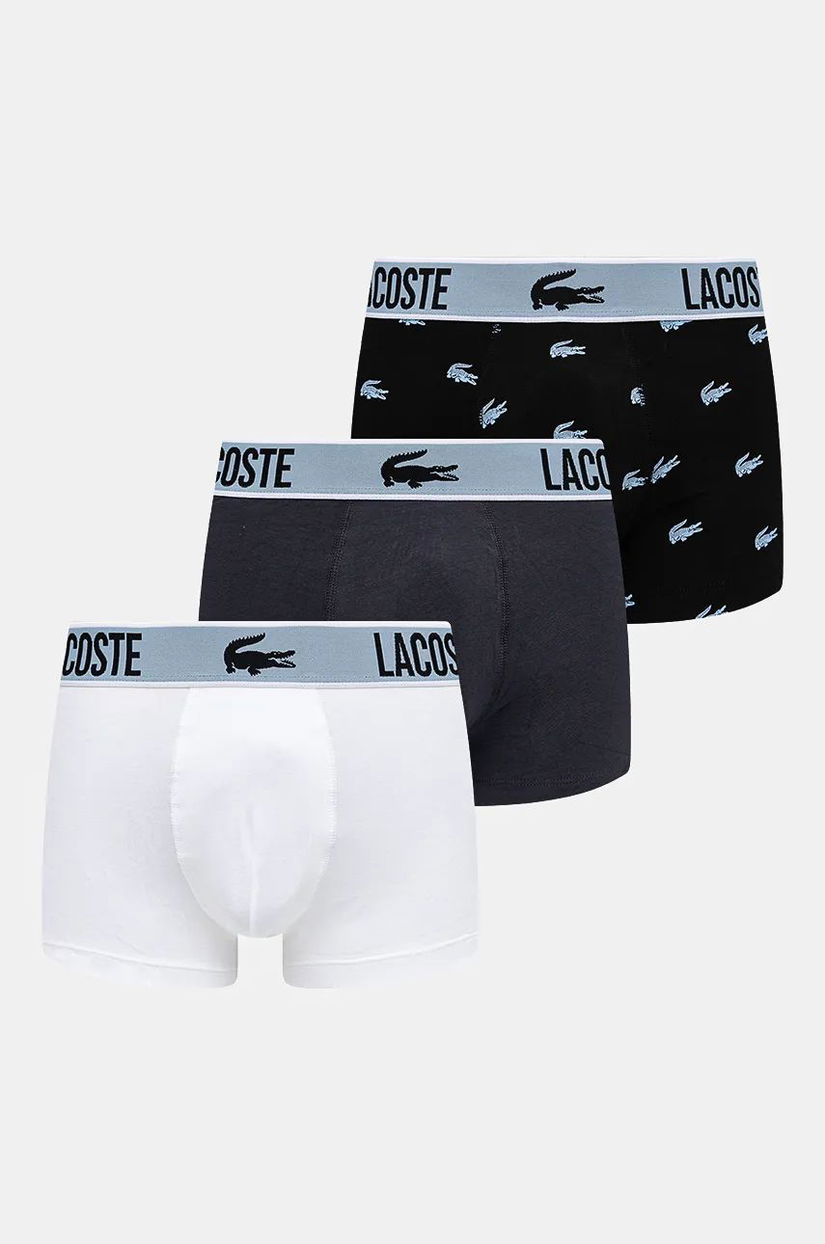 Lacoste boxeri 3-pack barbati, culoarea alb, 5H5152