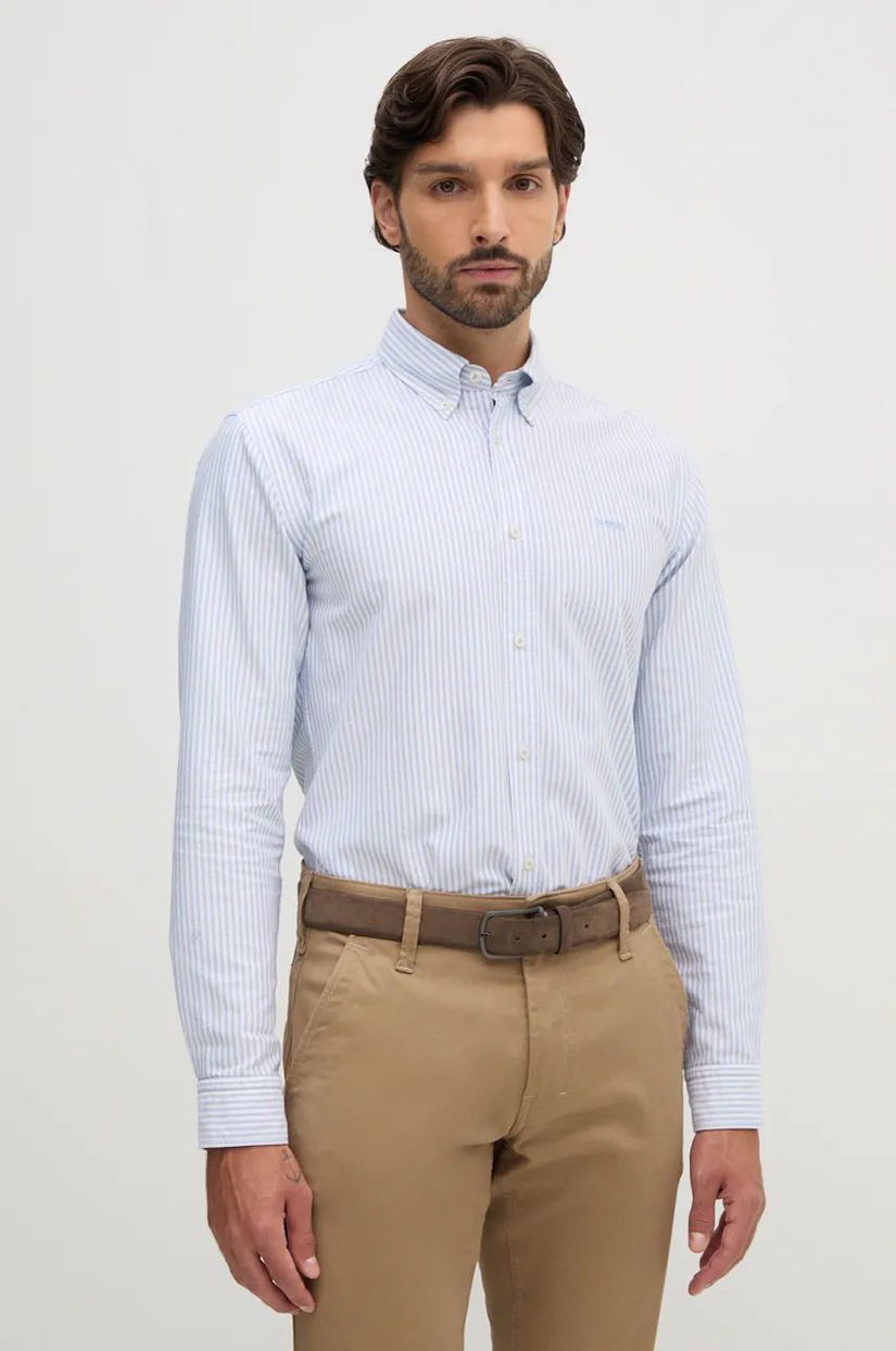 BOSS cămașă din bumbac barbati, cu guler button-down, slim, 50520275