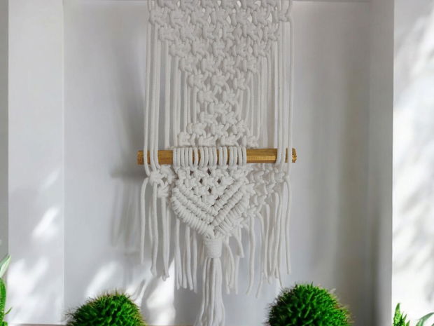 Macrame decoratiuni perete