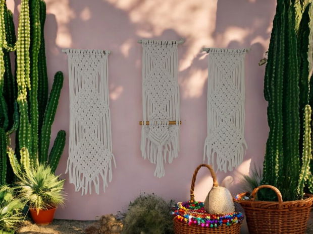 Macrame decoratiuni perete