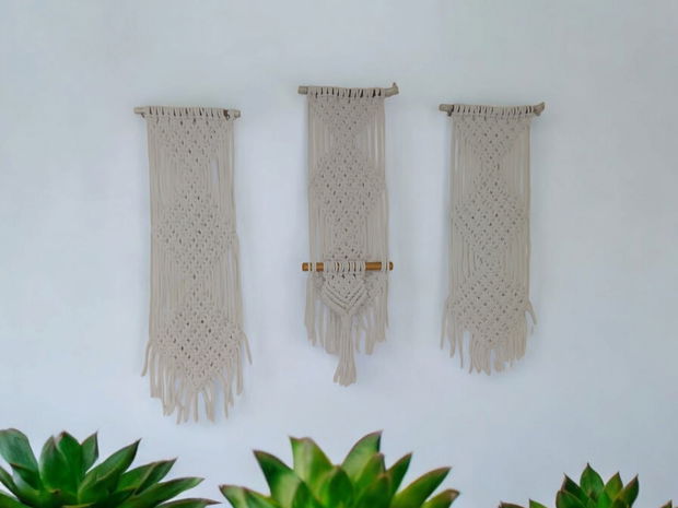 Macrame decoratiuni perete