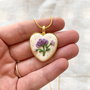 Colier Purple Flower