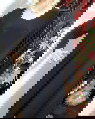 Black dress din lycra 42-44