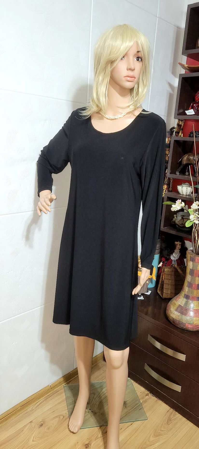 Black dress din lycra 42-44