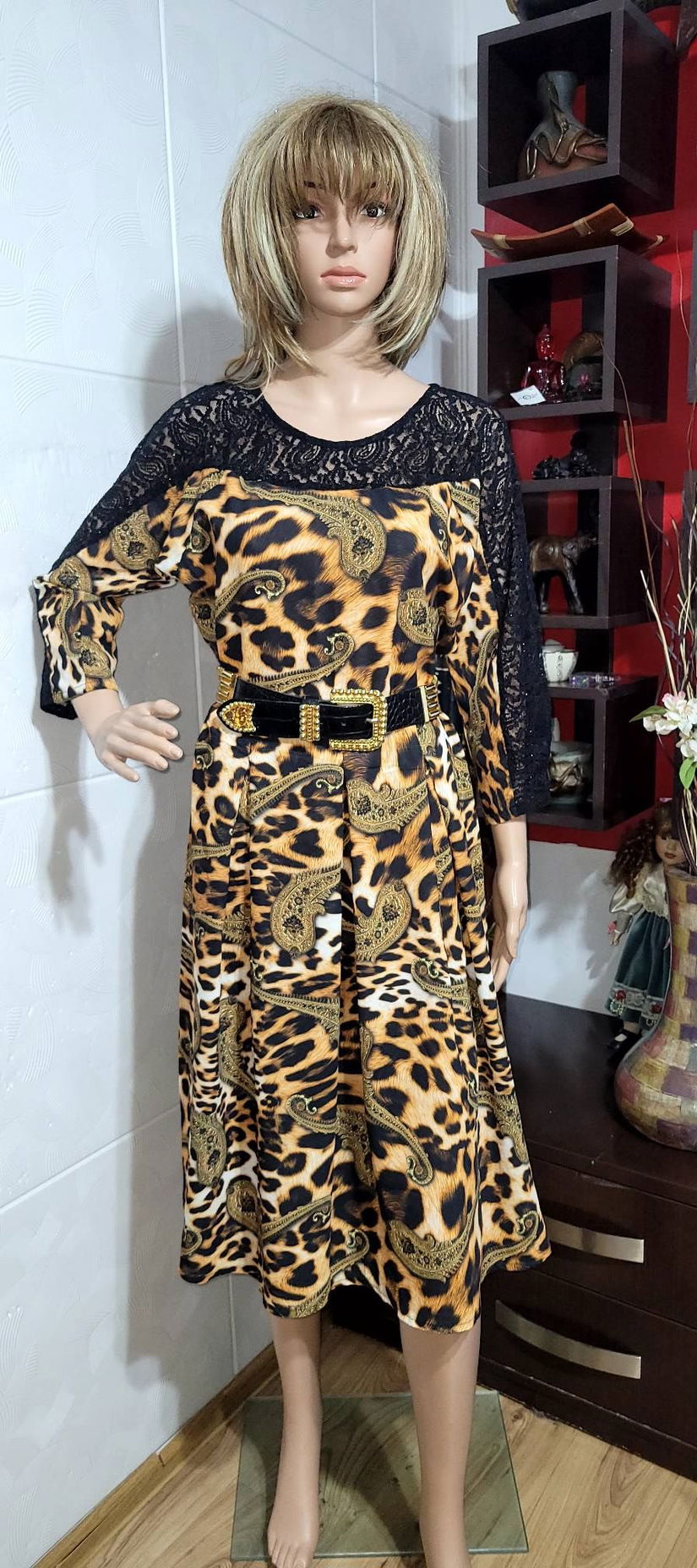 Rochie cu imprimeu leopard