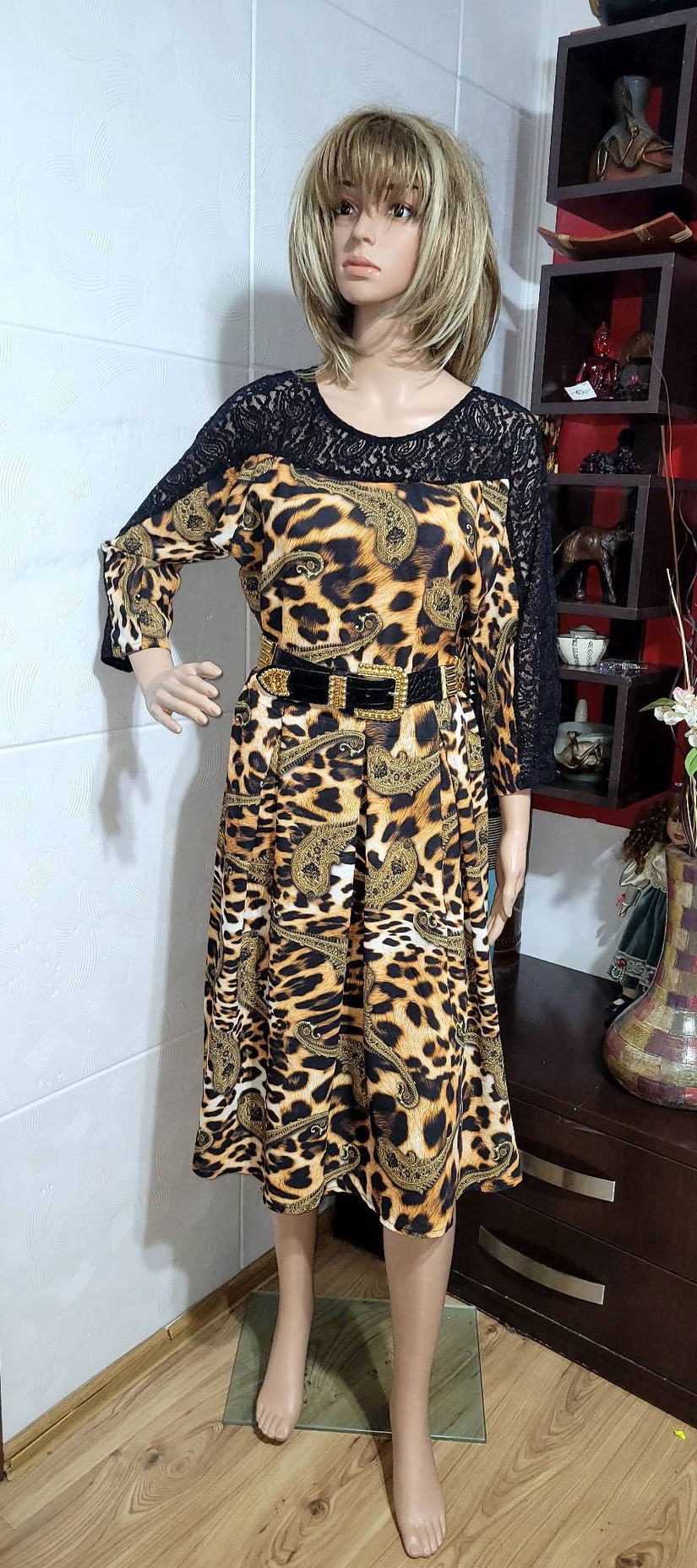 Rochie cu imprimeu leopard