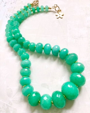 Colier jad verde