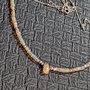 Colier argint opal de foc etiopian lant argint minimalist boho chic trendy - Transport gratuit