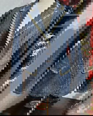 Geaca din jeans tip sacou