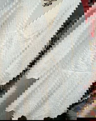 Rochie din bumbac cu broderie sparta