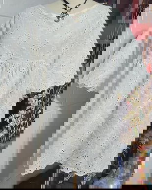 Bluza bumbac cu broderie