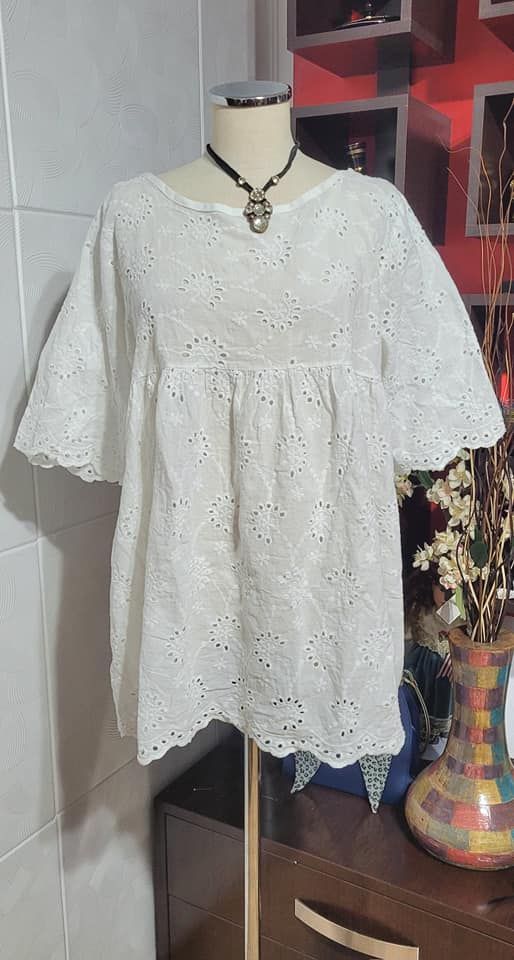 Bluza bumbac cu broderie