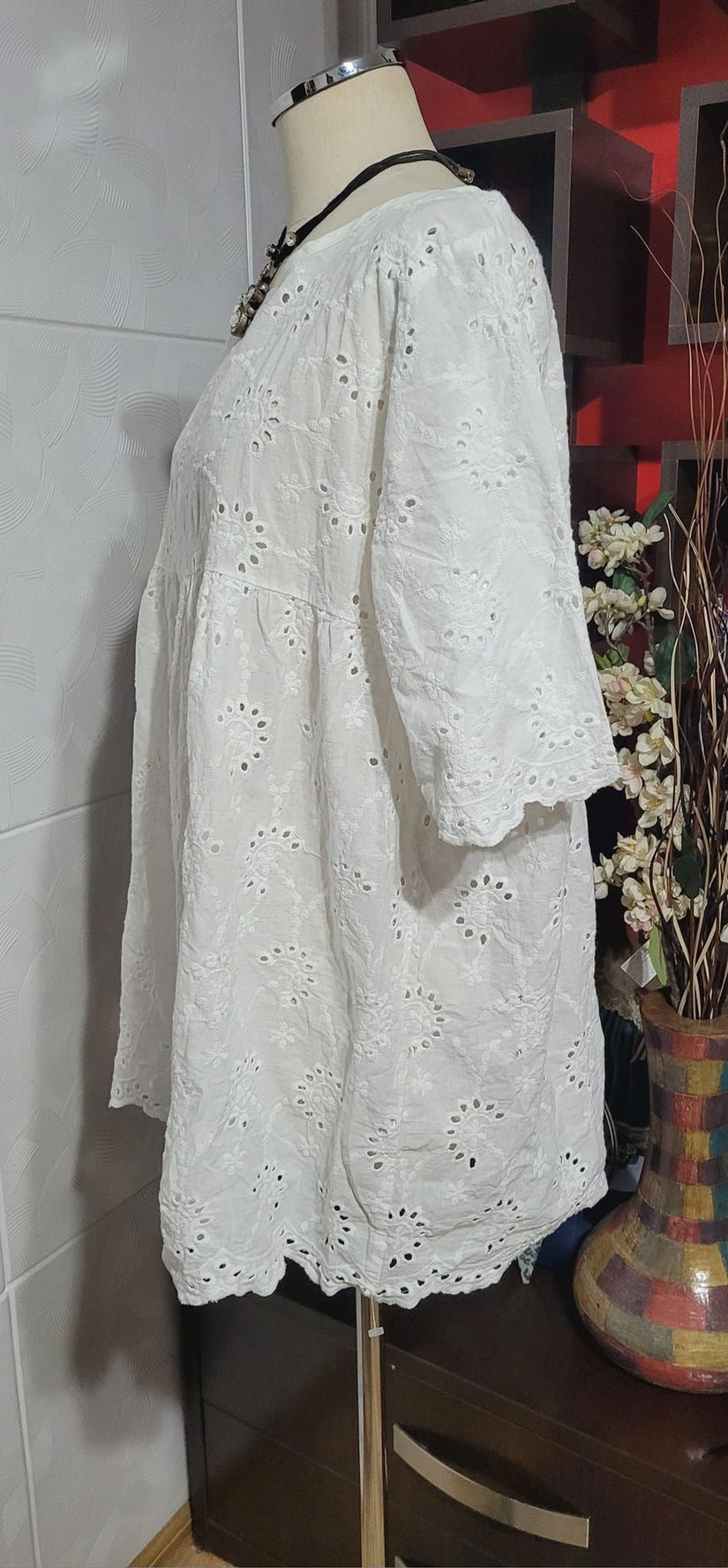 Bluza bumbac cu broderie