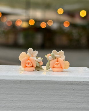 Cercei simply delicate Floral Elegance