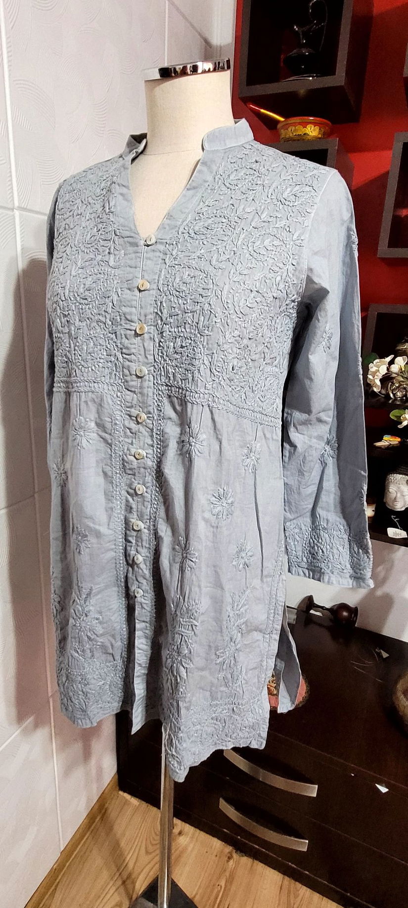 Bluza  din bumbac cu broderie