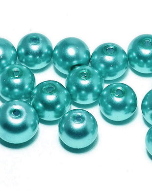 Perle din sticla, 3 mm, turcoaz-65