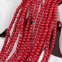 Perle din sticla, 3 mm, rosii-74