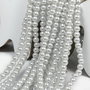 Perle din sticla, 3 mm, gri deschis-62