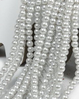Perle din sticla, 3 mm, gri deschis-62