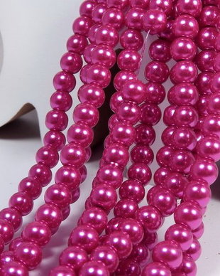 Perle din sticla, 3 mm, camelia-17