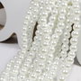 Perle din sticla, 3 mm, albe