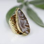 Inel reglabil alama şi agată druzy