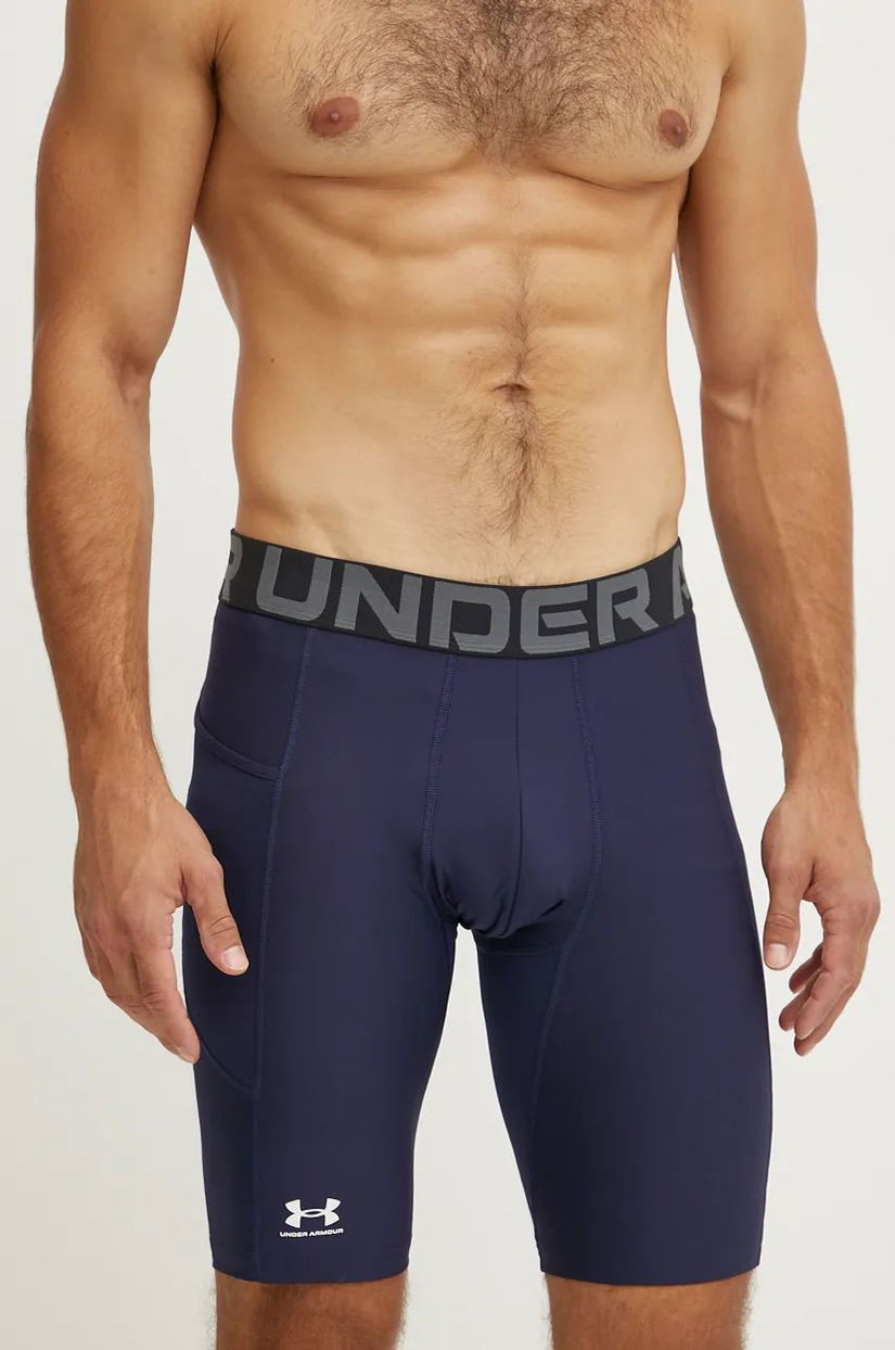 Under Armour pantaloni scurți de antrenament culoarea albastru marin