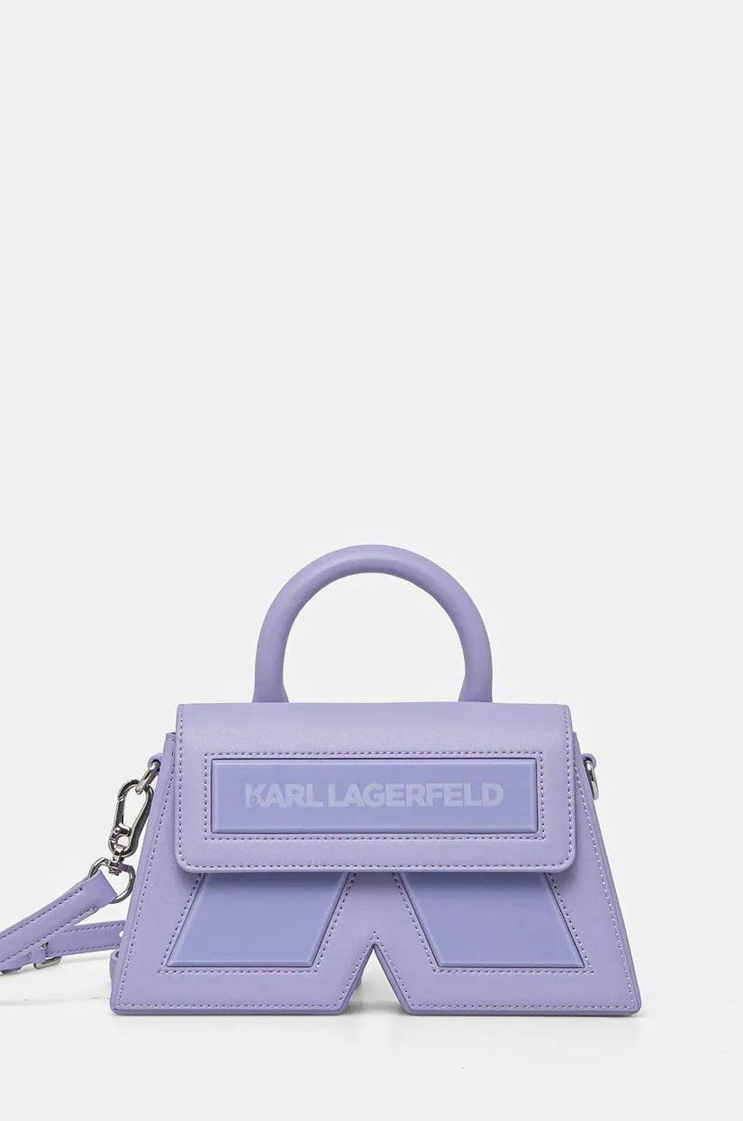 Karl Lagerfeld poseta culoarea violet