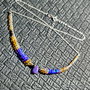 Colier argint opal de foc etiopian lavanda galben disc heishi brioleta lant argint minimalist boho chic trendy - Transport gratuit