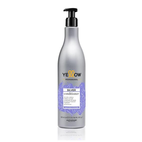 Balsam Neutralizator pentru Parul Alb, Grizonat sau Blond - Alfaparf Milano Yellow Professional Silver Conditioner, 500 ml