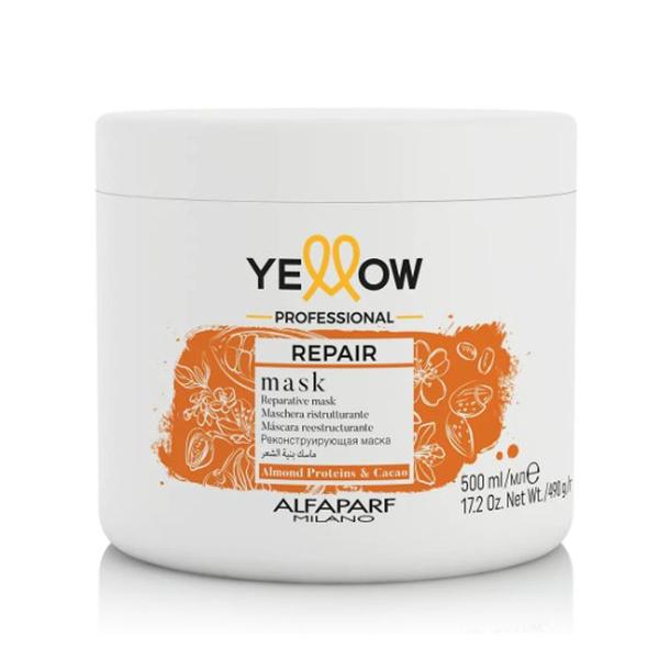 Masca Reparatoare pentru Parul Deteriorat - Alfaparf Milano Yellow Professional Repair Mask, 500 ml