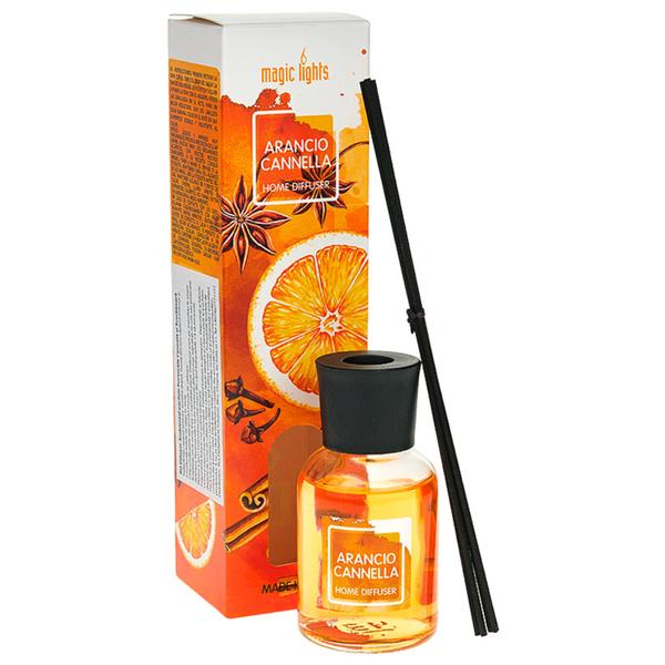 Difuzor Ambiental cu Parfum de Portocala si Scortisoara 19264 - Arancio Cannella Home Diffuser, Magic Lights, 50 ml