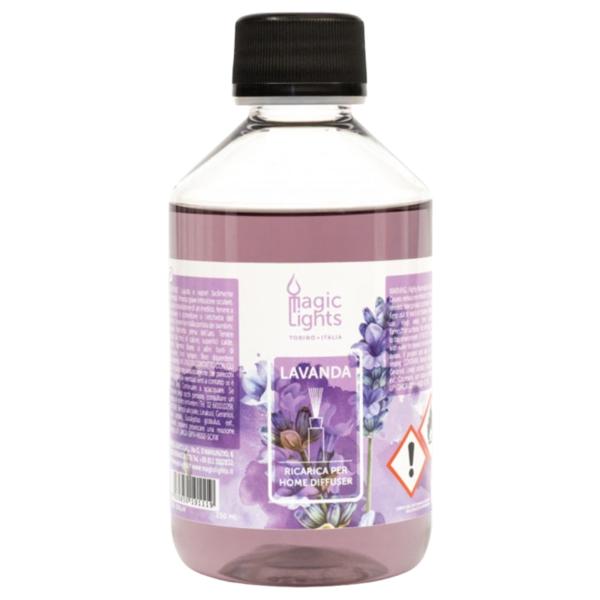 Rezerva Difuzor Ambiental cu Parfum de Lavanda 250LAV - Lavanda Ricarica per Home Diffuser, Magic Lights, 250 ml